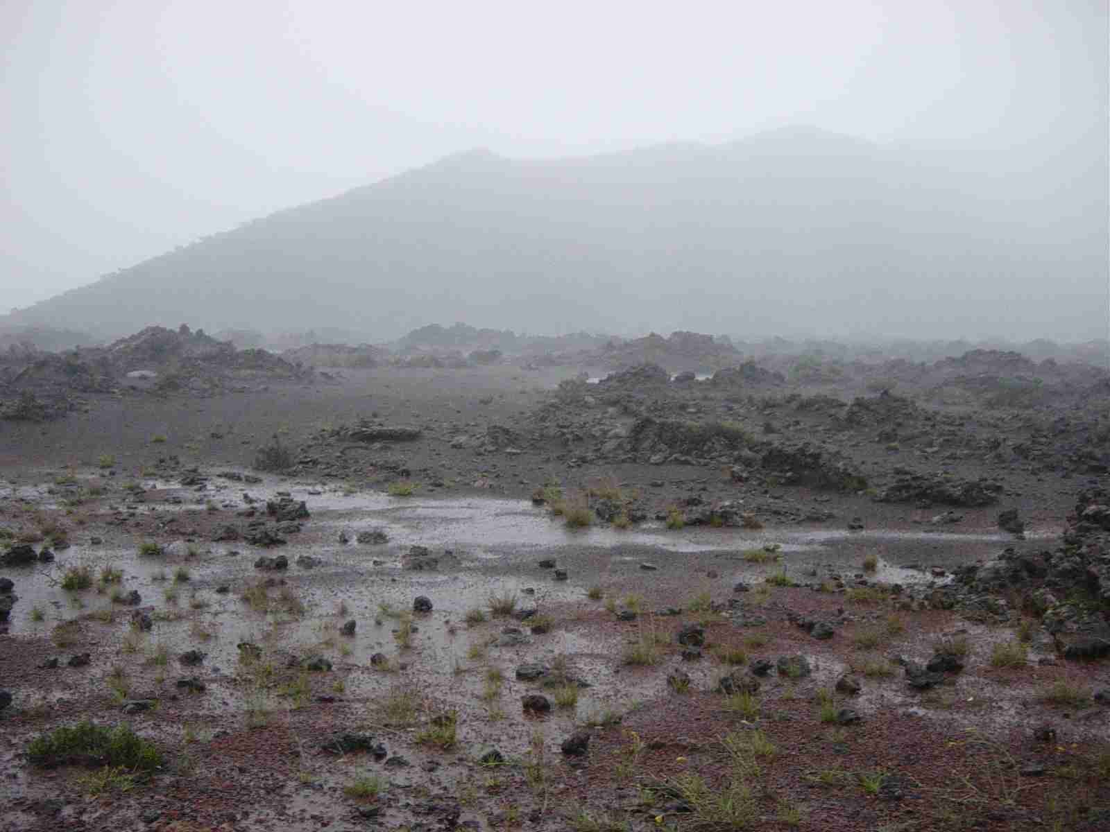 Retour du volcan, humide...
